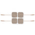 Ultra Premium: Optimal Comfort 40 Tan Cloth Electrodes, Square 1.5"x1.5"
